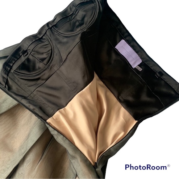 Vera Wang Lavender Label Silk Blend Strapless Corset Mini Dress - Picture 10 of 16